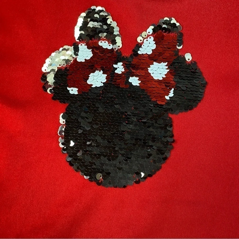 Disney Minnie Mouse Hooded Sequin Tutu Dress Size 10/12